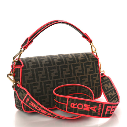 Fendi Fabric Jacquard FF 1974 Baguette Tobacco Moro Fuxia Fluo 3 of 11