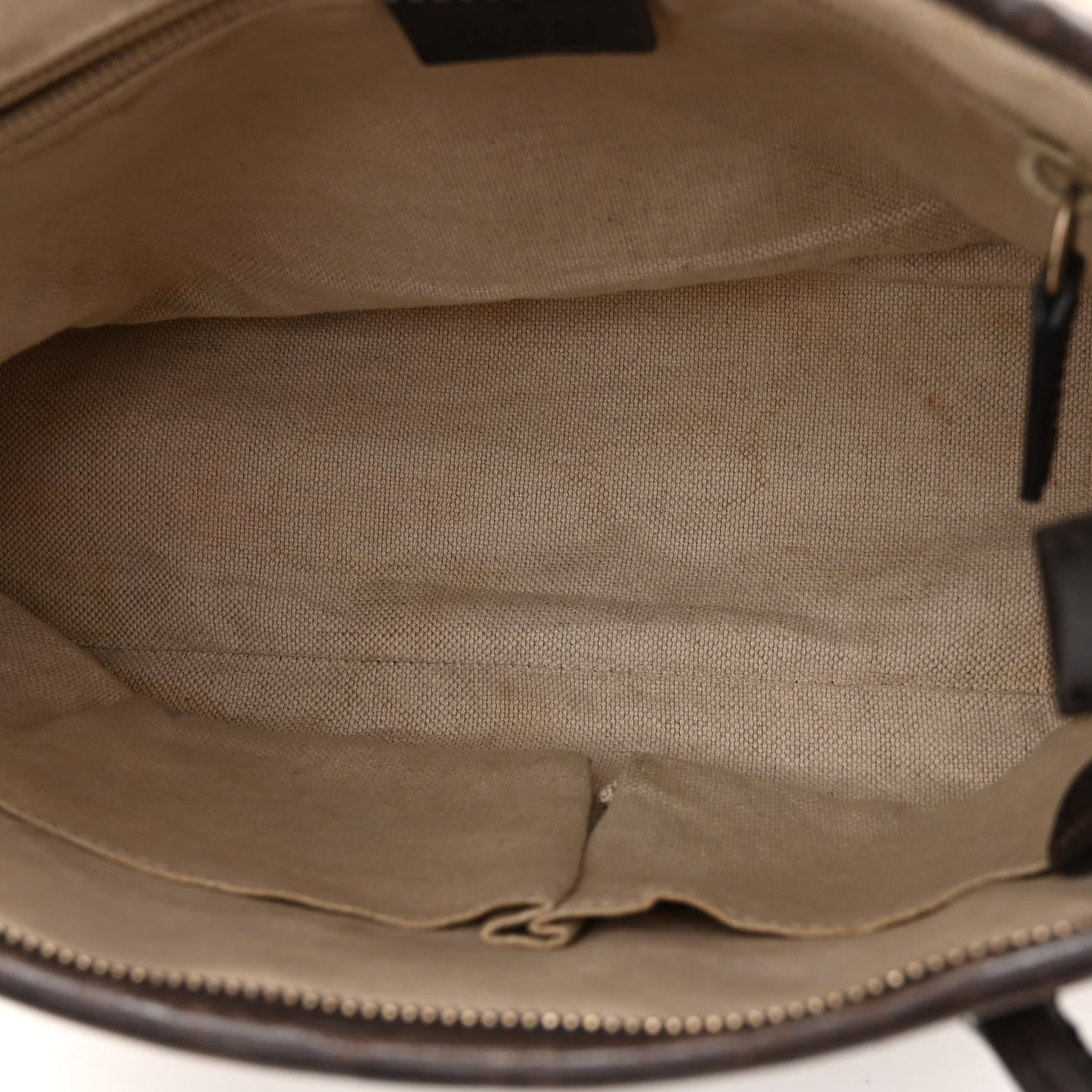 Gucci GG Supreme Monogram Small Zippered Tote Dark Brown 5 of 16