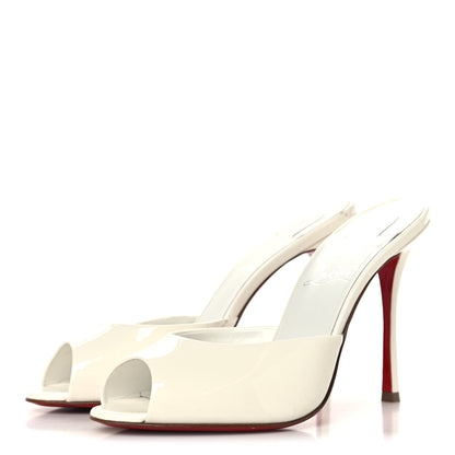 Christian Louboutin Patent Me Dolly 100 Sandals 37 White 4 of 8