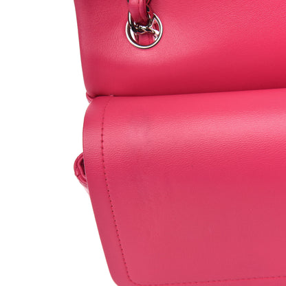 Chanel Lambskin Quilted Jumbo Double Flap Fuchsia 11 of 12