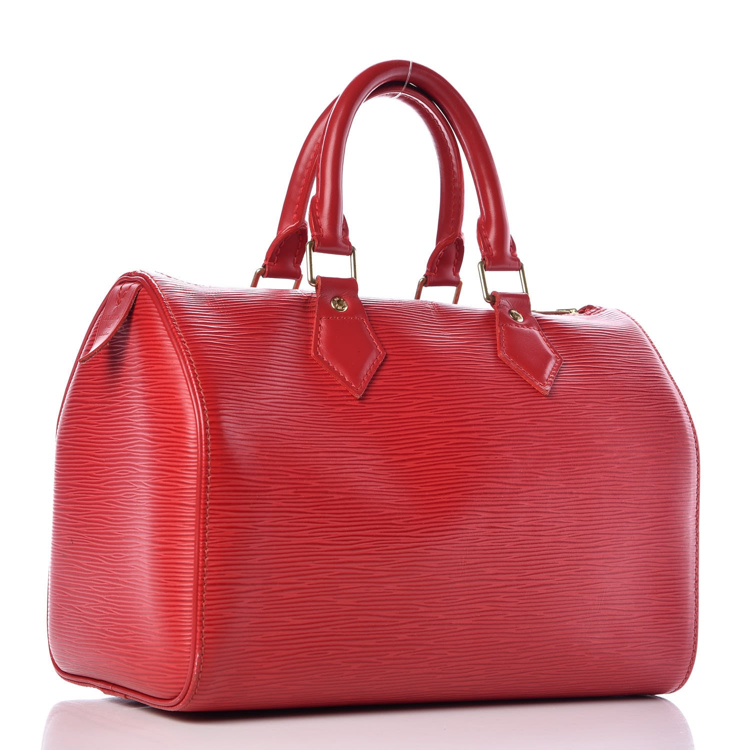 Louis Vuitton Epi Speedy 25 Castillan Red 3 of 13