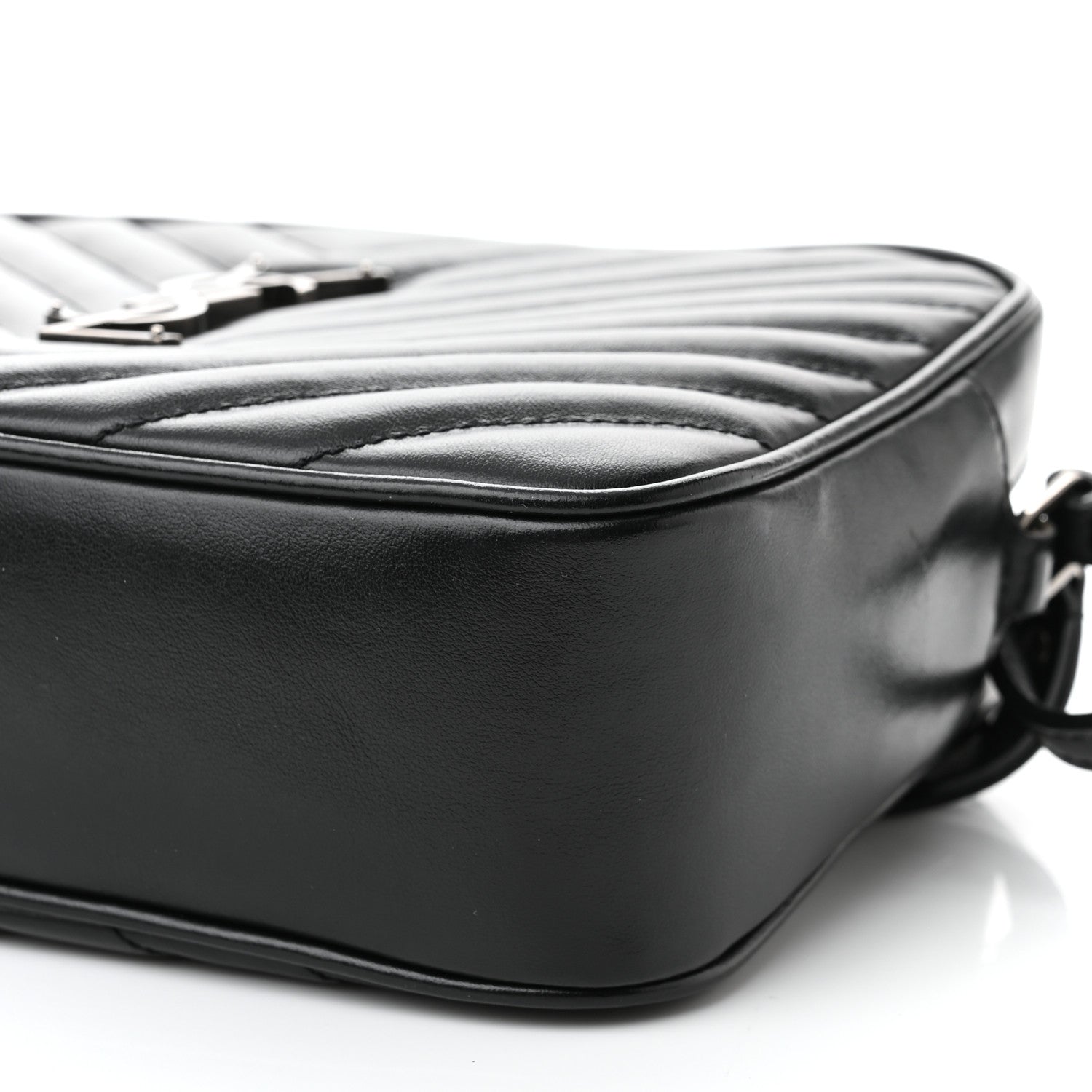 Saint Laurent Calfskin Matelasse Monogram Lou Camera Bag Black 10 of 10