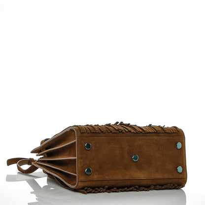 Saint Laurent Suede Fringe Baby Sac De Jour Brown 4 of 6