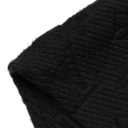 Louis Vuitton Wool Silk Logomania Scarf Charcoal 5 of 6