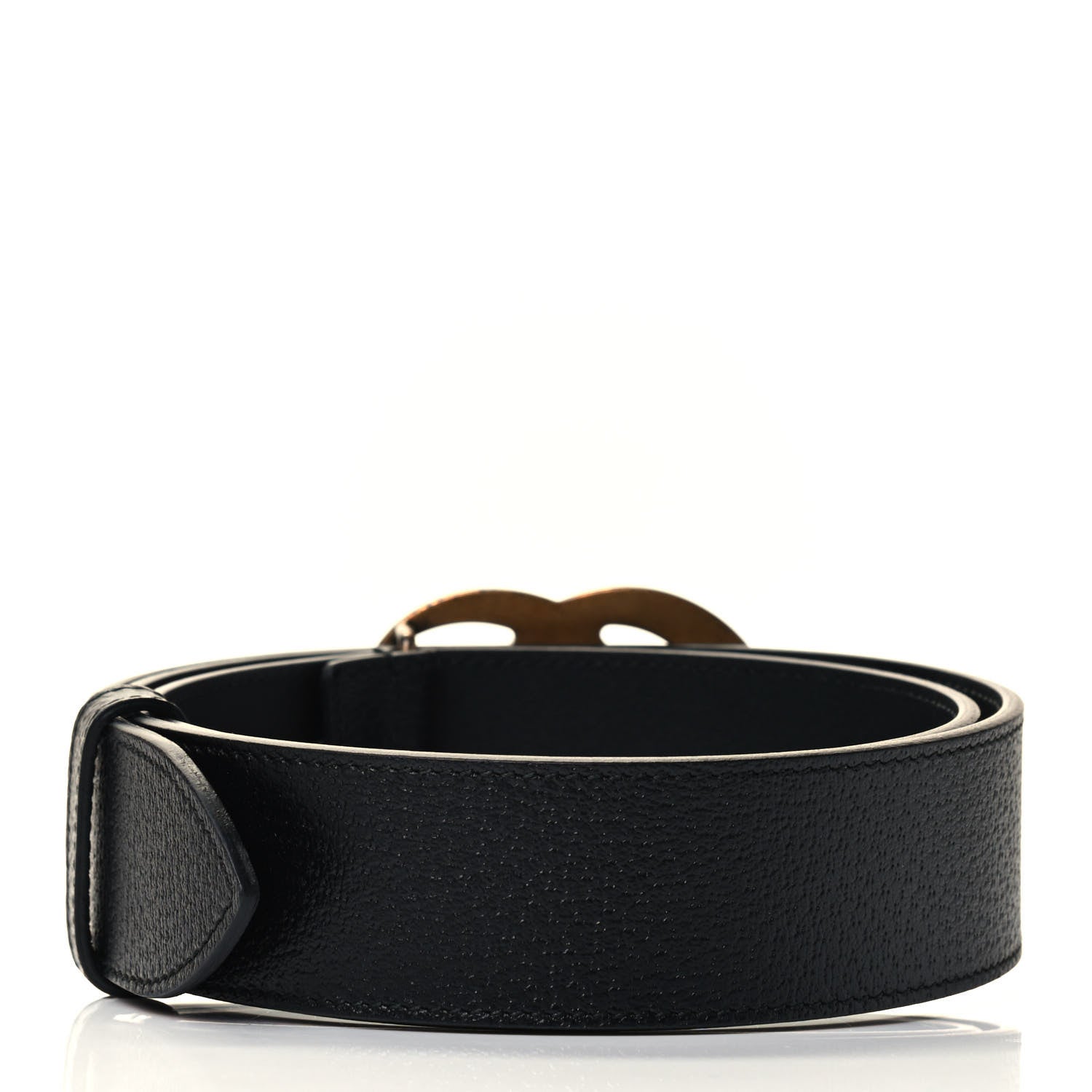 Gucci Textured Calfskin Double G 40mm Belt 85 34 Black 2 of 3
