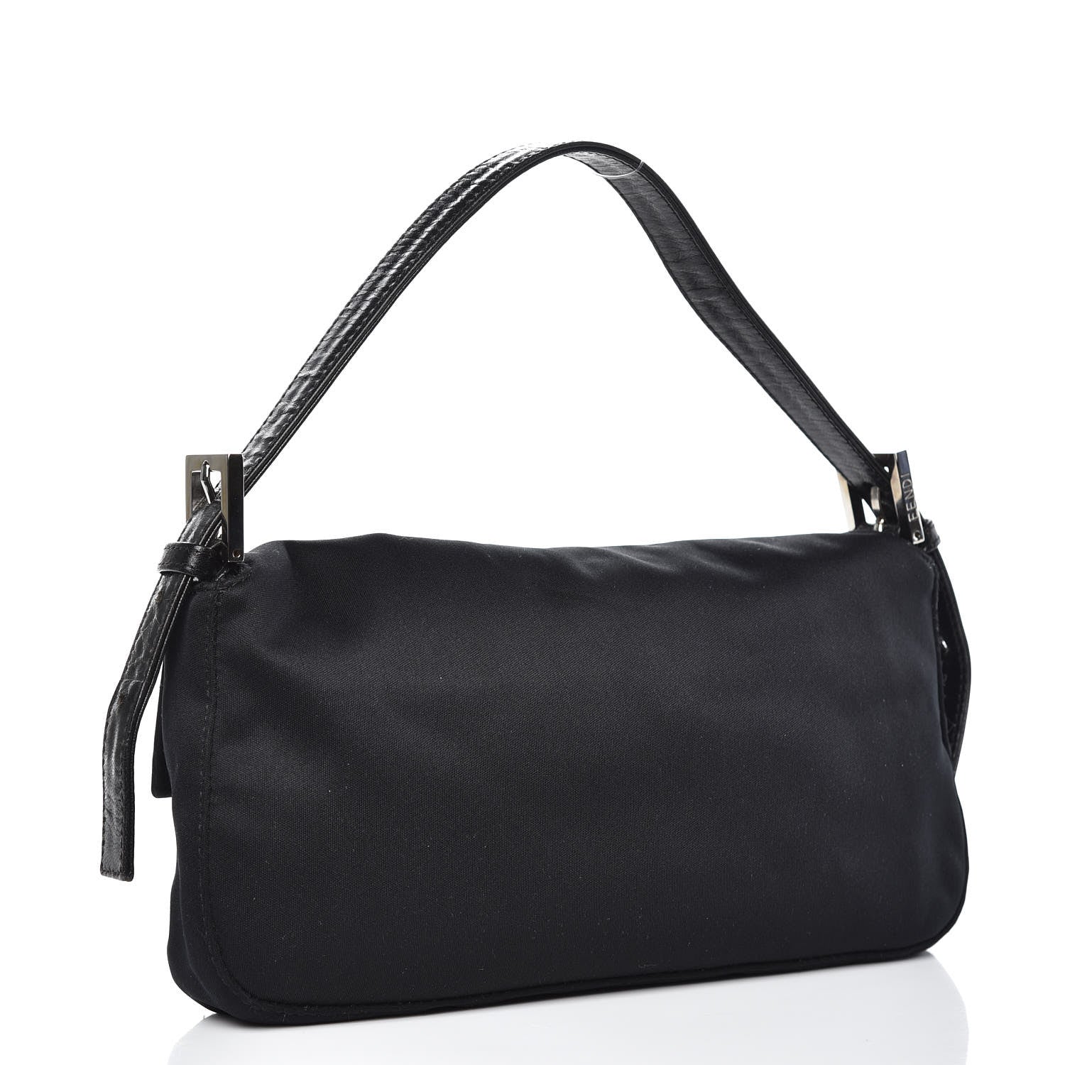 Fendi Satin Calfskin Baguette Black 3 of 9