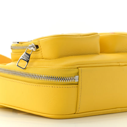 Louis Vuitton Calfskin Embossed Monogram Vuittamins Utility Crossbody Yellow 8 of 11
