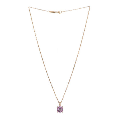 Chopard 18K Yellow Gold Diamond Pink Sapphire So Happy Necklace 3 of 7