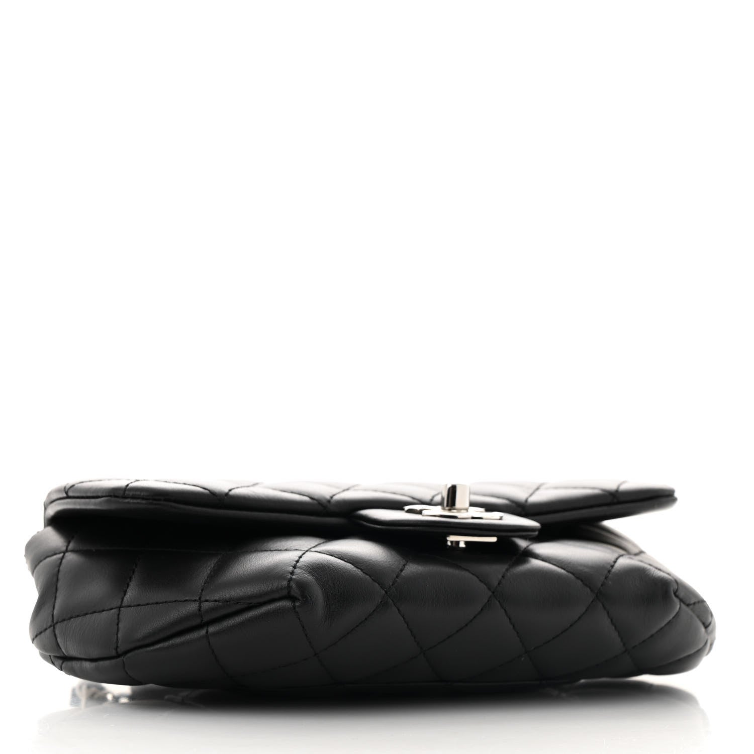 Chanel Calfskin Quilted CC Uniform Flap Belt Bag Black 4 of 10