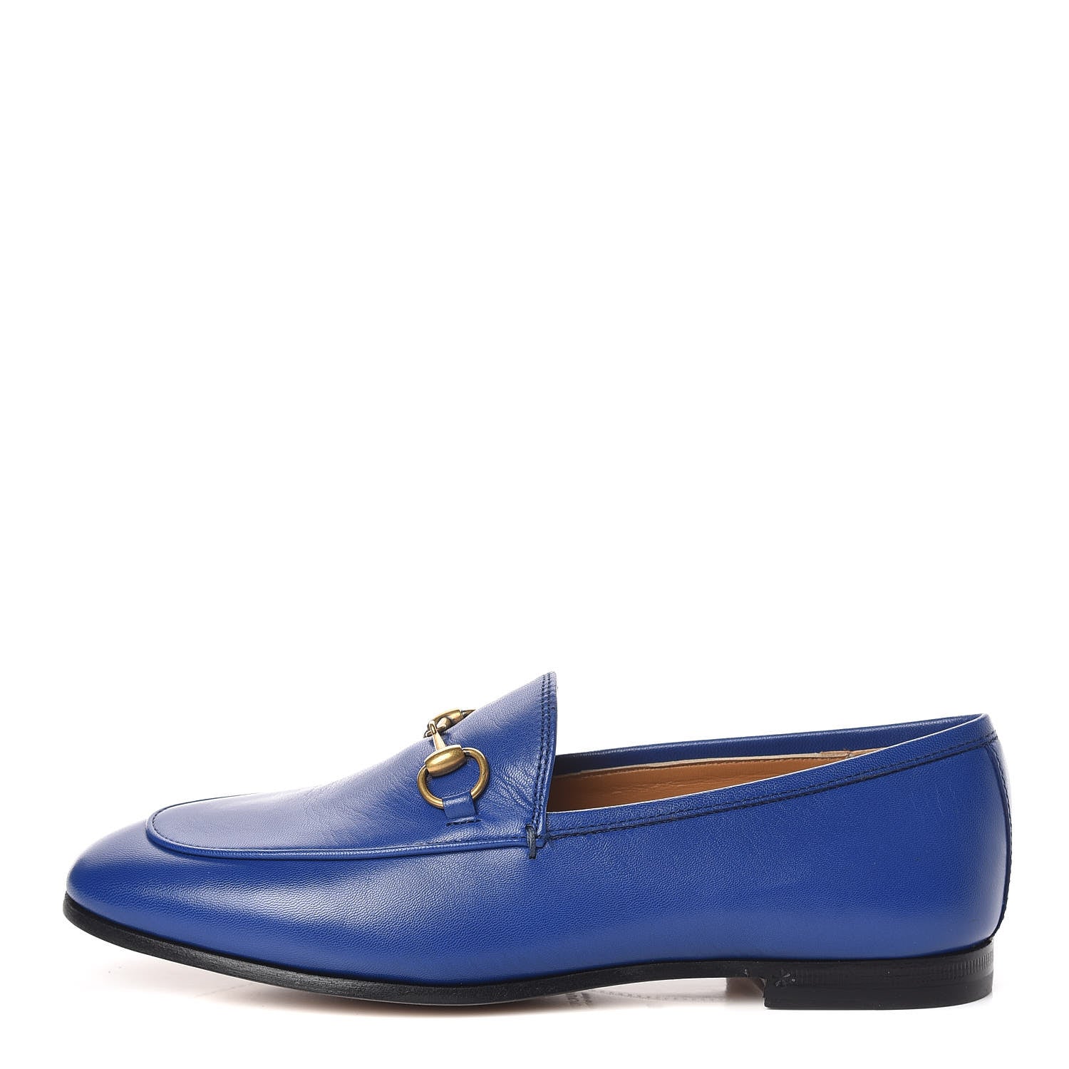 Gucci Malaga Kid Womens Jordaan Loafers 36 Electric Blue 1 of 9