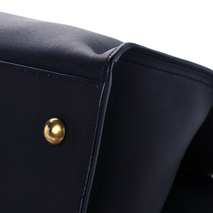 Saint Laurent Calfskin Small Classic Y Cabas Navy Blue 12 of 12
