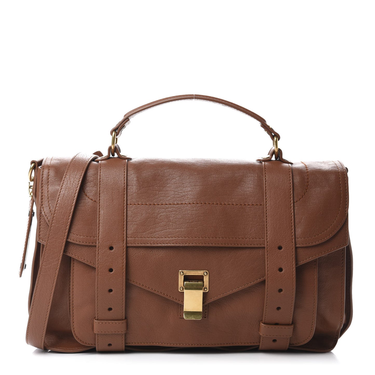 Lambskin Medium PS1 Satchel Saddle