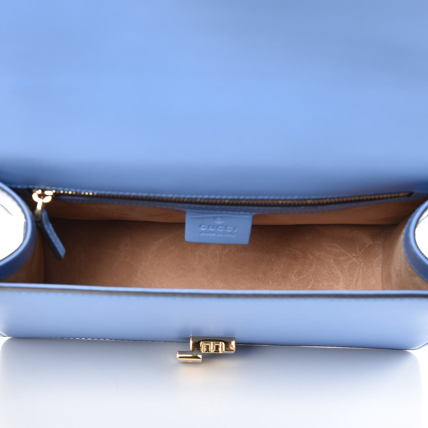 Calfskin Small Sylvie Shoulder Bag Clear Sky Blue