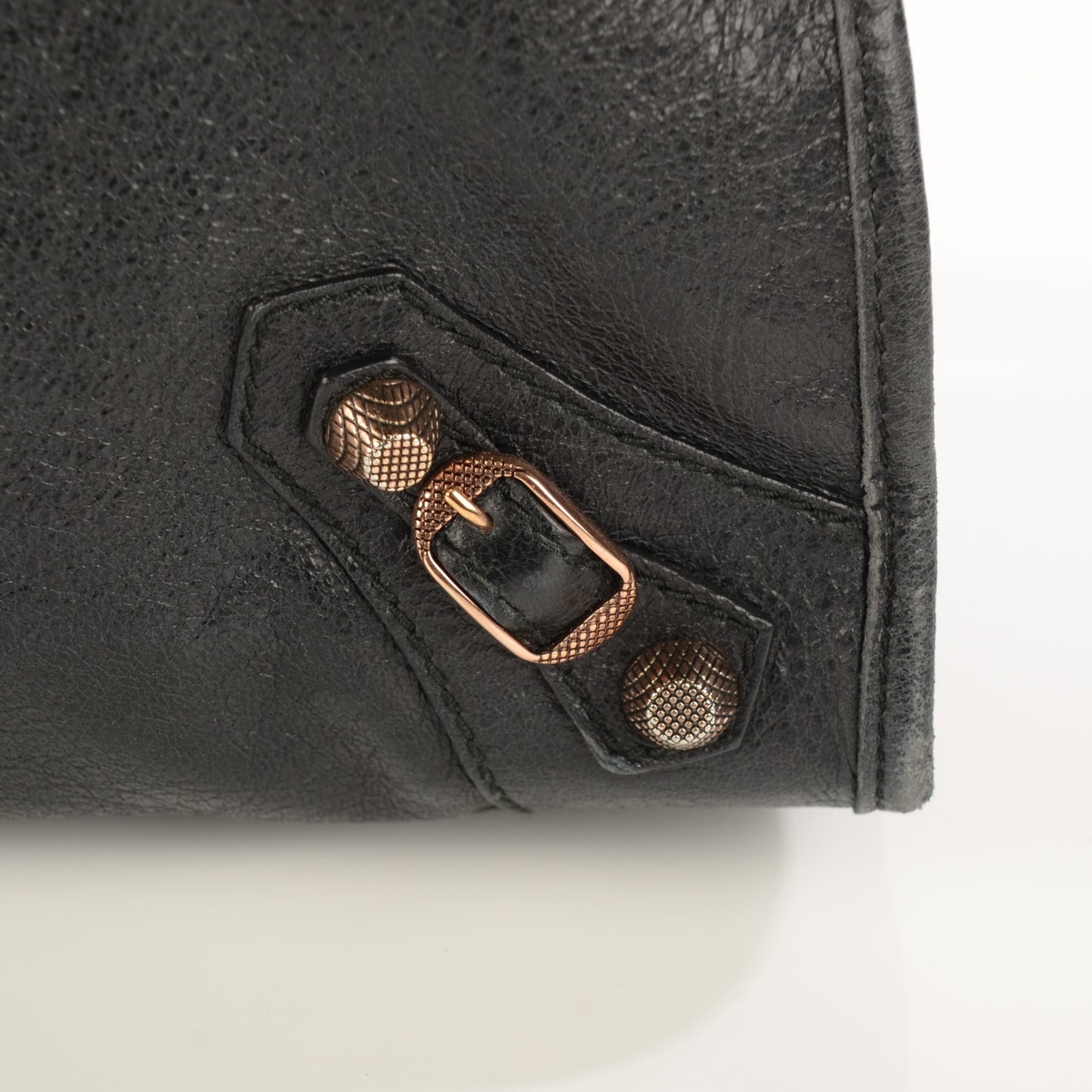 Agneau Giant 12 Rose Gold Hardware City Black
