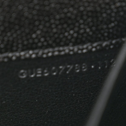 Saint Laurent Grain de Poudre Uptown Chain Wallet Black 8 of 12