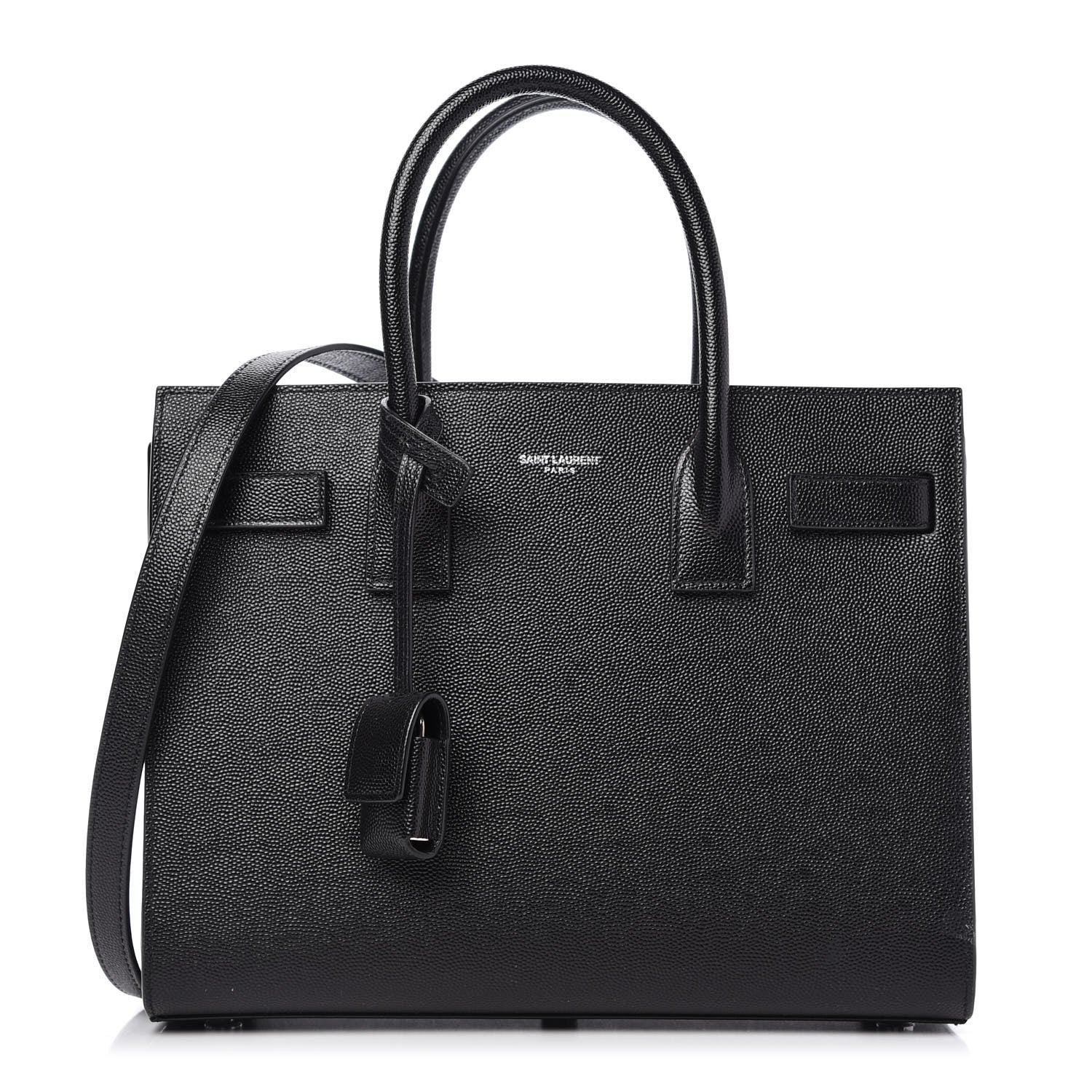 Saint Laurent Grained Calfskin Baby Sac De Jour Black 1 of 8