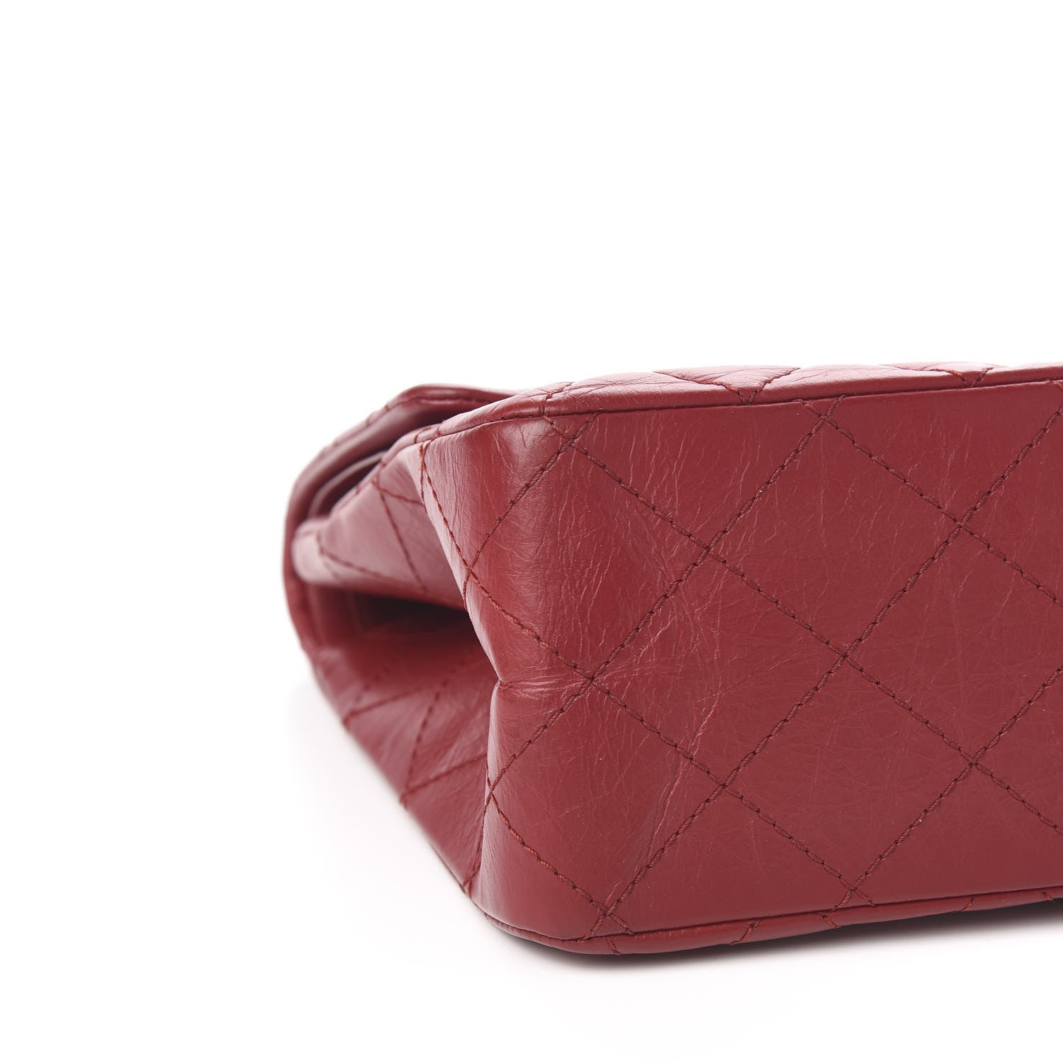 Chanel Aged Calfskin Quilted 2.55 Reissue 227 Flap Red 7 of 10