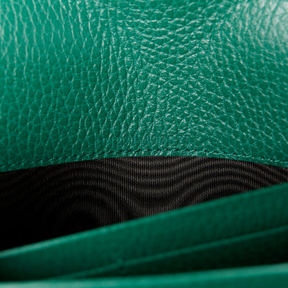 Gucci Calfskin Mini Dionysus Chain Wallet Emerald 7 of 11
