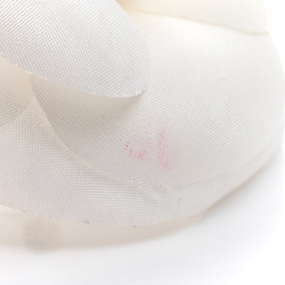 Chanel Linen Camellia Brooch Pin White 5 of 5