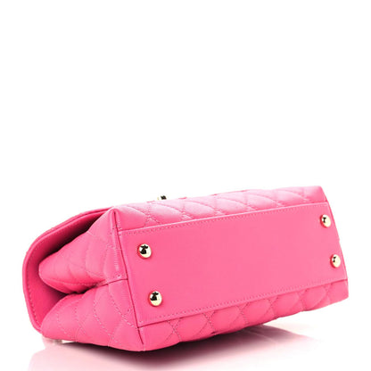 Chanel Caviar Quilted Mini Coco Handle Flap Rose 4 of 9