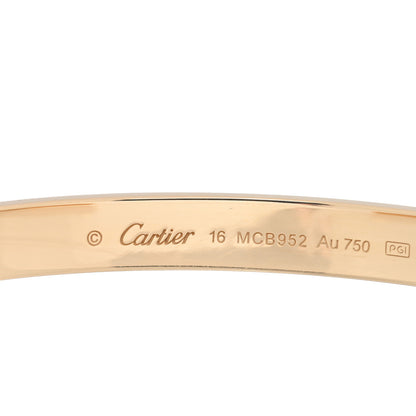 Cartier 18K Yellow Gold LOVE Cuff Bracelet 16 3 of 4