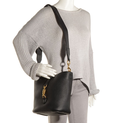 Gucci Soft Grained Calfskin Small Jackie Bucket Bag Black 2 of 8