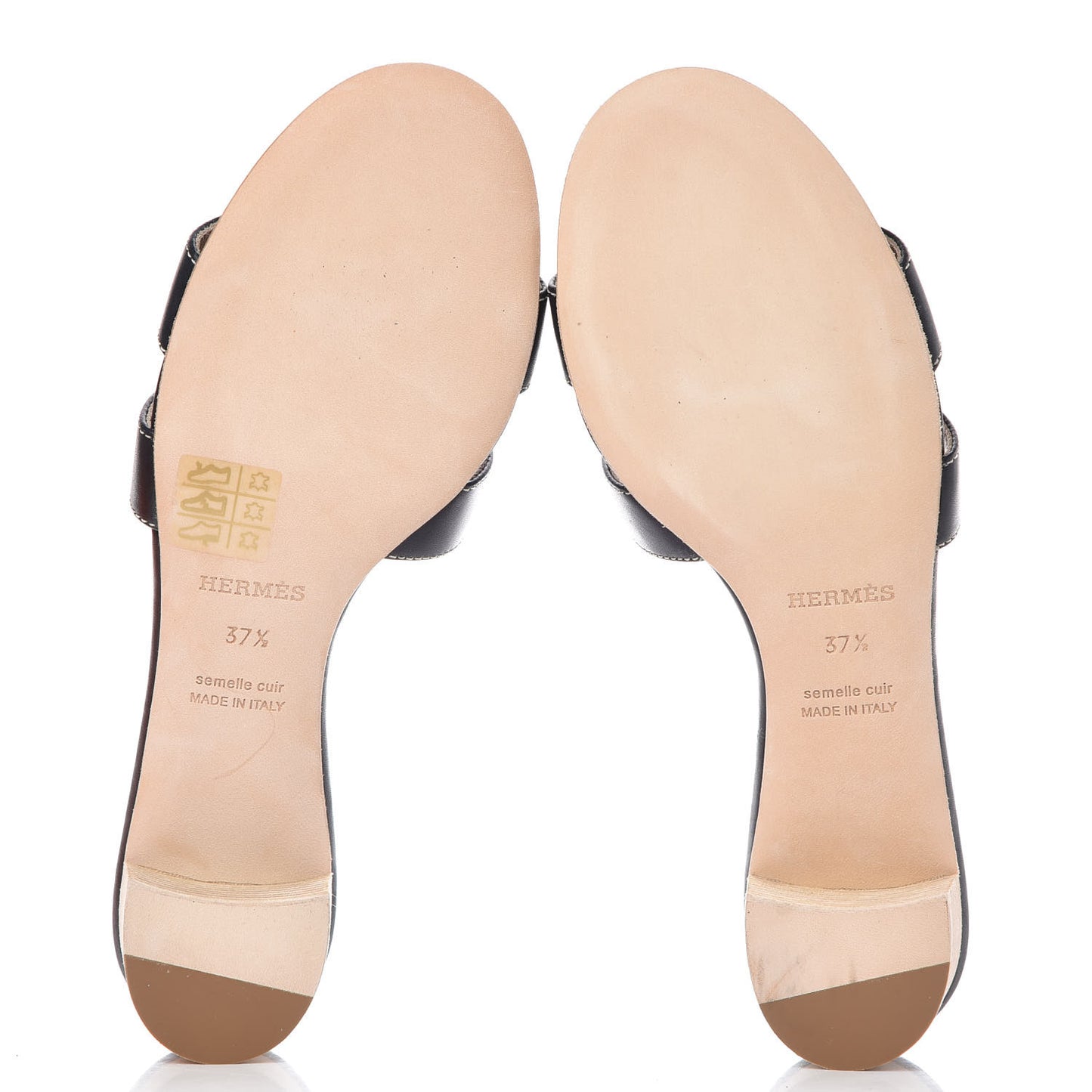 Calfskin Oasis Sandals 37.5 Black