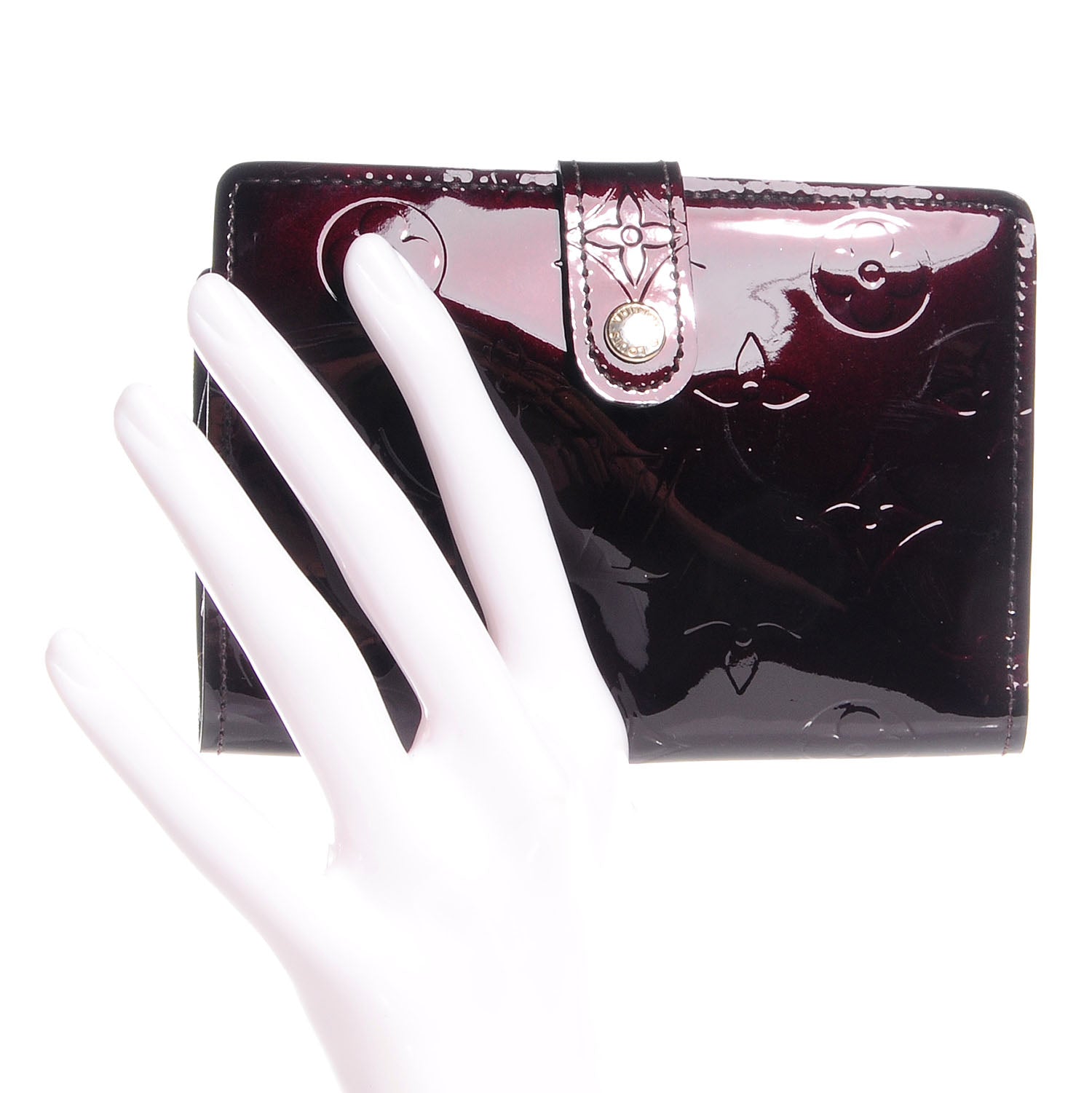 Louis Vuitton Vernis French Purse Wallet Amarante 2 of 8