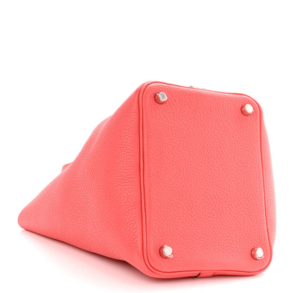 Hermes Taurillon Clemence Picotin Lock 18 PM Rose Jaipur 4 of 10