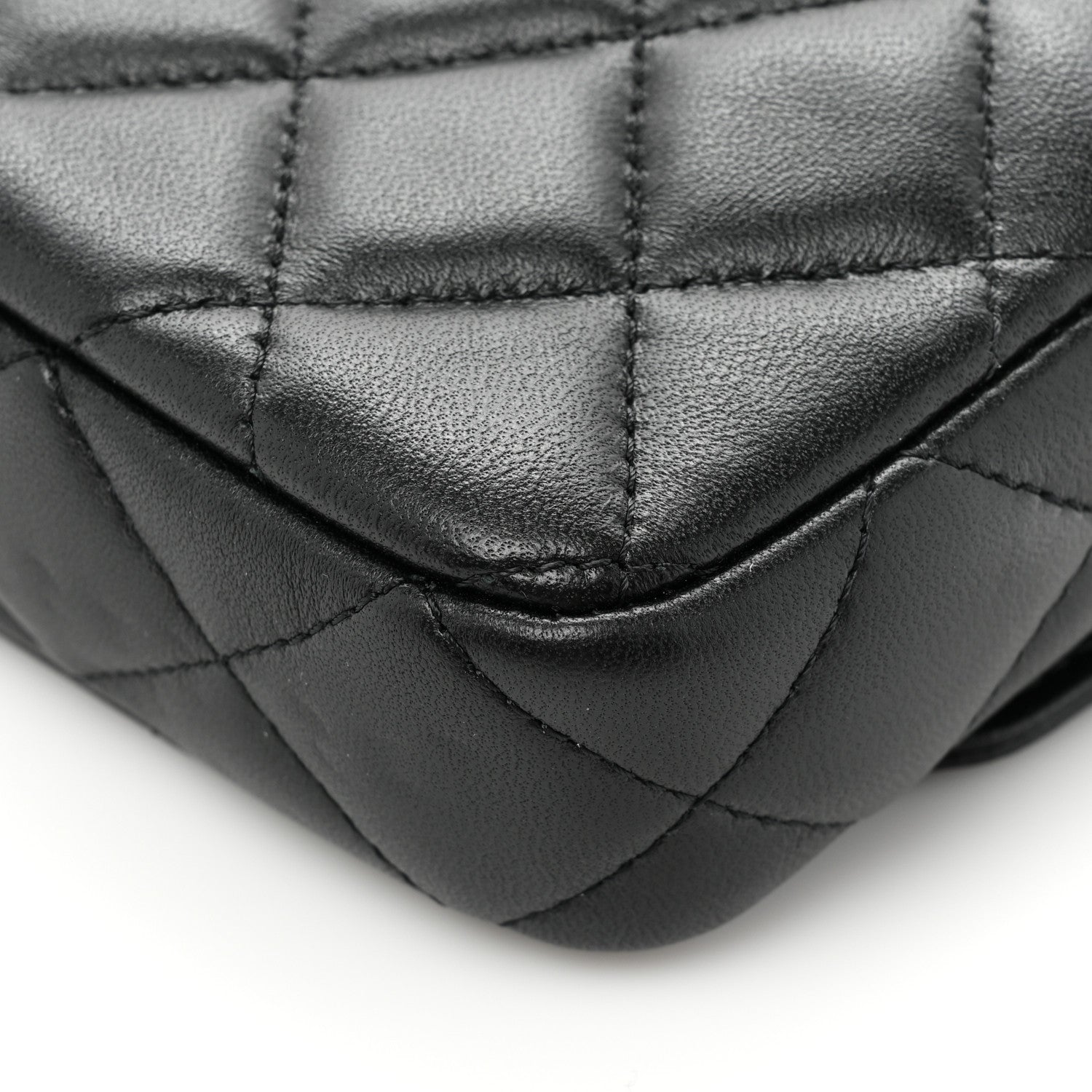 Chanel Lambskin Quilted Flap Phone Holder With Chain Black 15 of 15