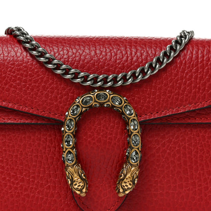 Gucci Calfskin Super Mini Dionysus Shoulder Bag Hibiscus Red 7 of 9
