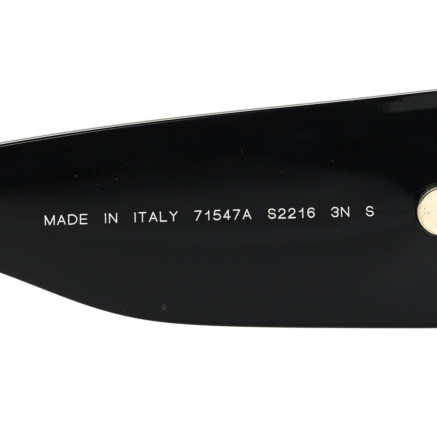 Acetate Metal Logo Square Sunglasses 71547A Black