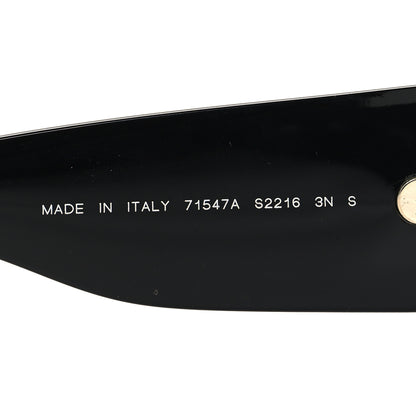 Chanel Acetate Metal Logo Square Sunglasses 71547A Black 6 of 7