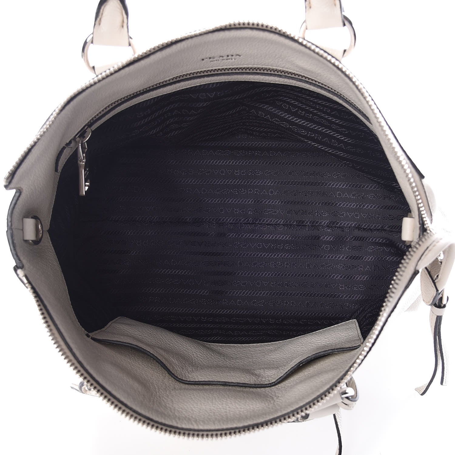 Prada Vitello Grain Satchel Talco 5 of 8