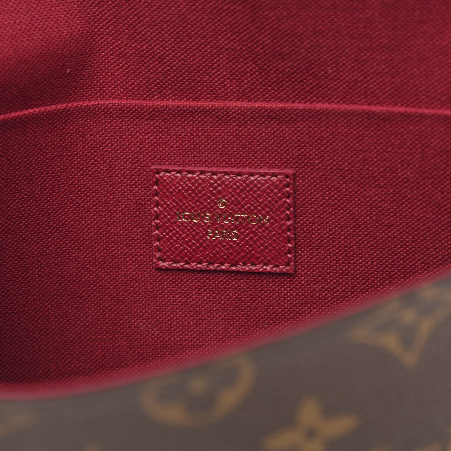 Louis Vuitton Monogram Pochette Felicie Chain Wallet Fuchsia 6 of 10