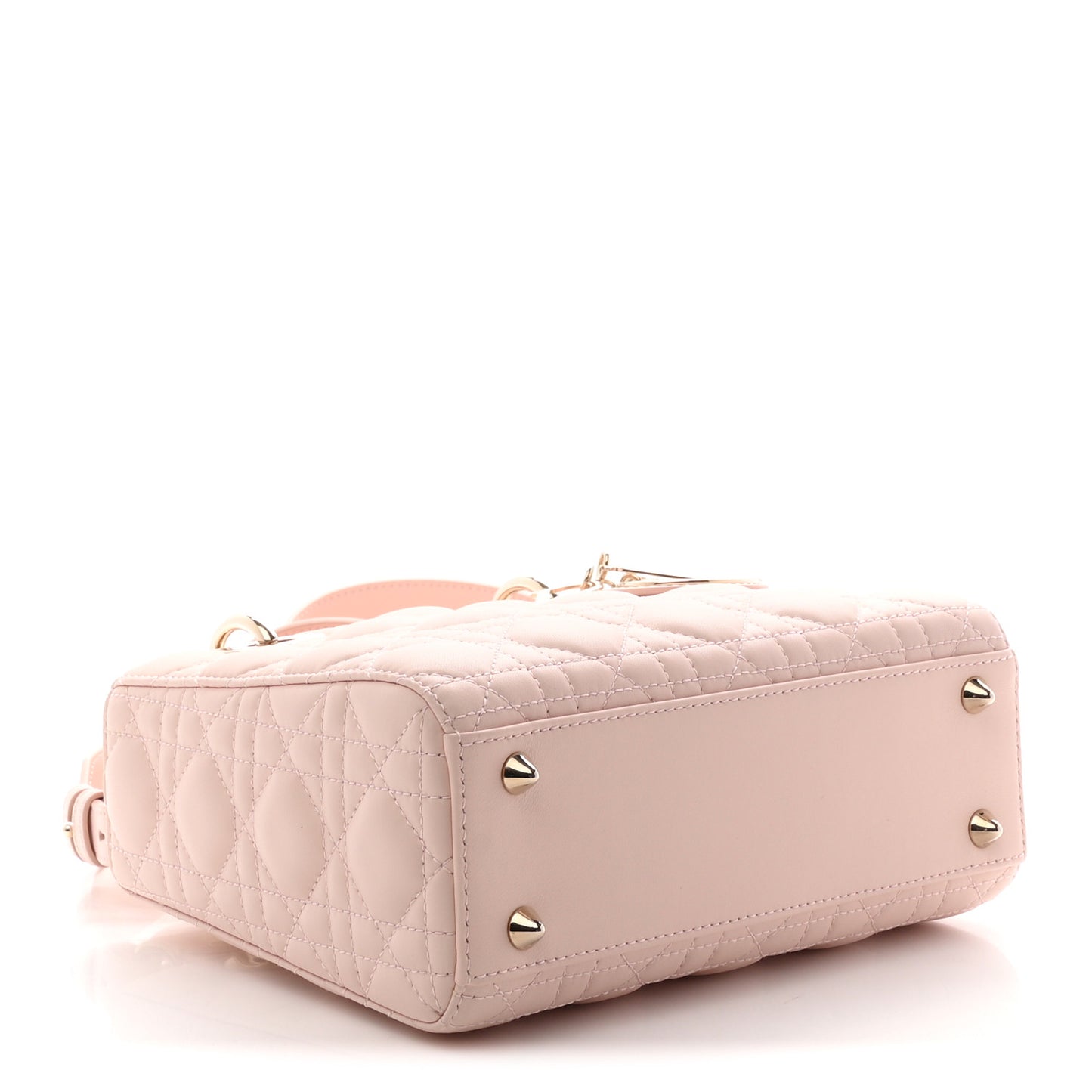Lambskin Cannage Small My ABCDior Lady Dior Powder Pink