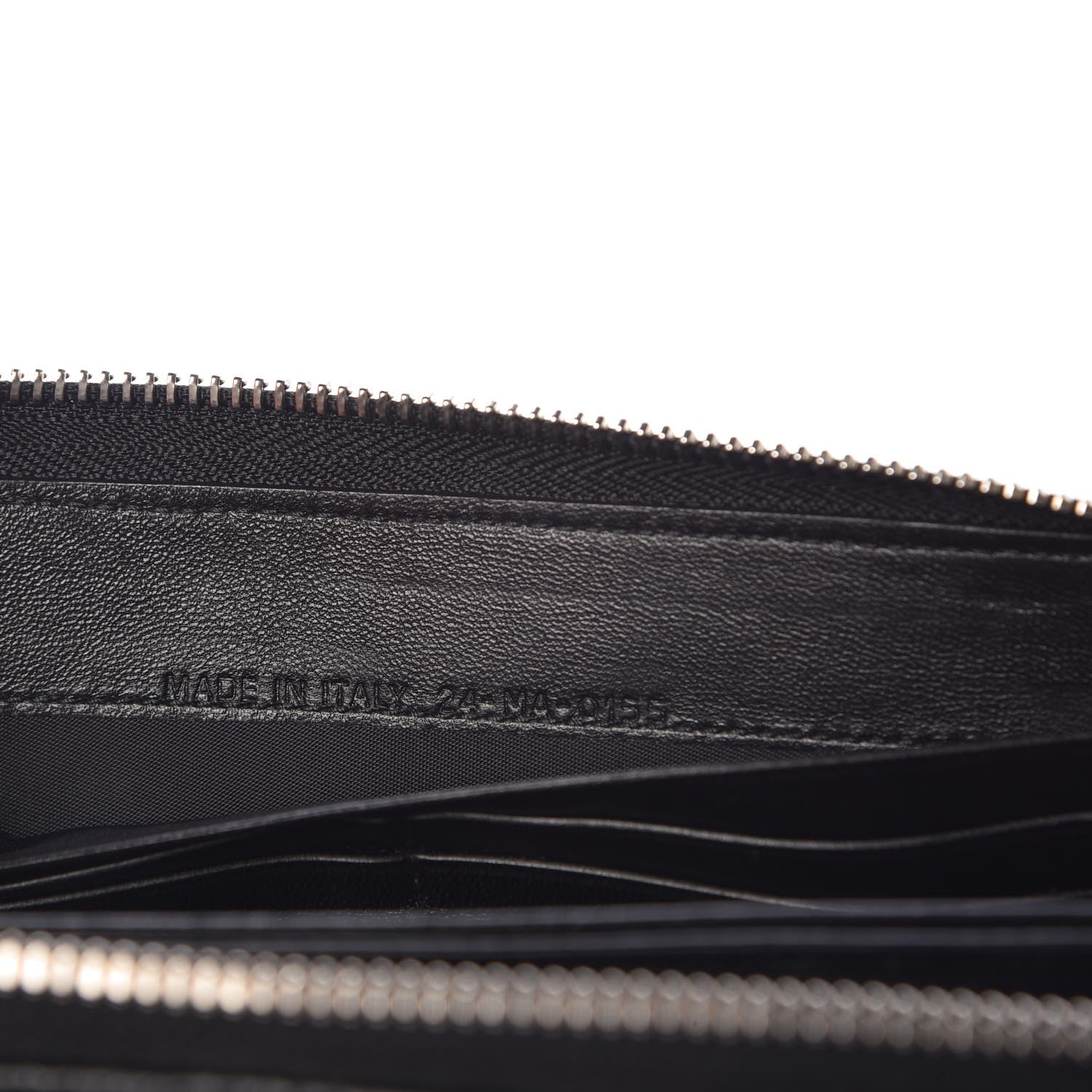 Christian Dior Lambskin Cannage Voyageur Wallet Black 13 of 18