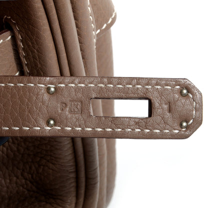 Hermes Taurillon Clemence Birkin 30 Etoupe 22 of 25