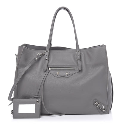 Balenciaga Veau Papier B4 Zip Around Tote Gris Acier 1 of 11