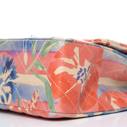 Chanel Lambskin Quilted Floral Jumbo Single Flap Multicolor 6 of 10