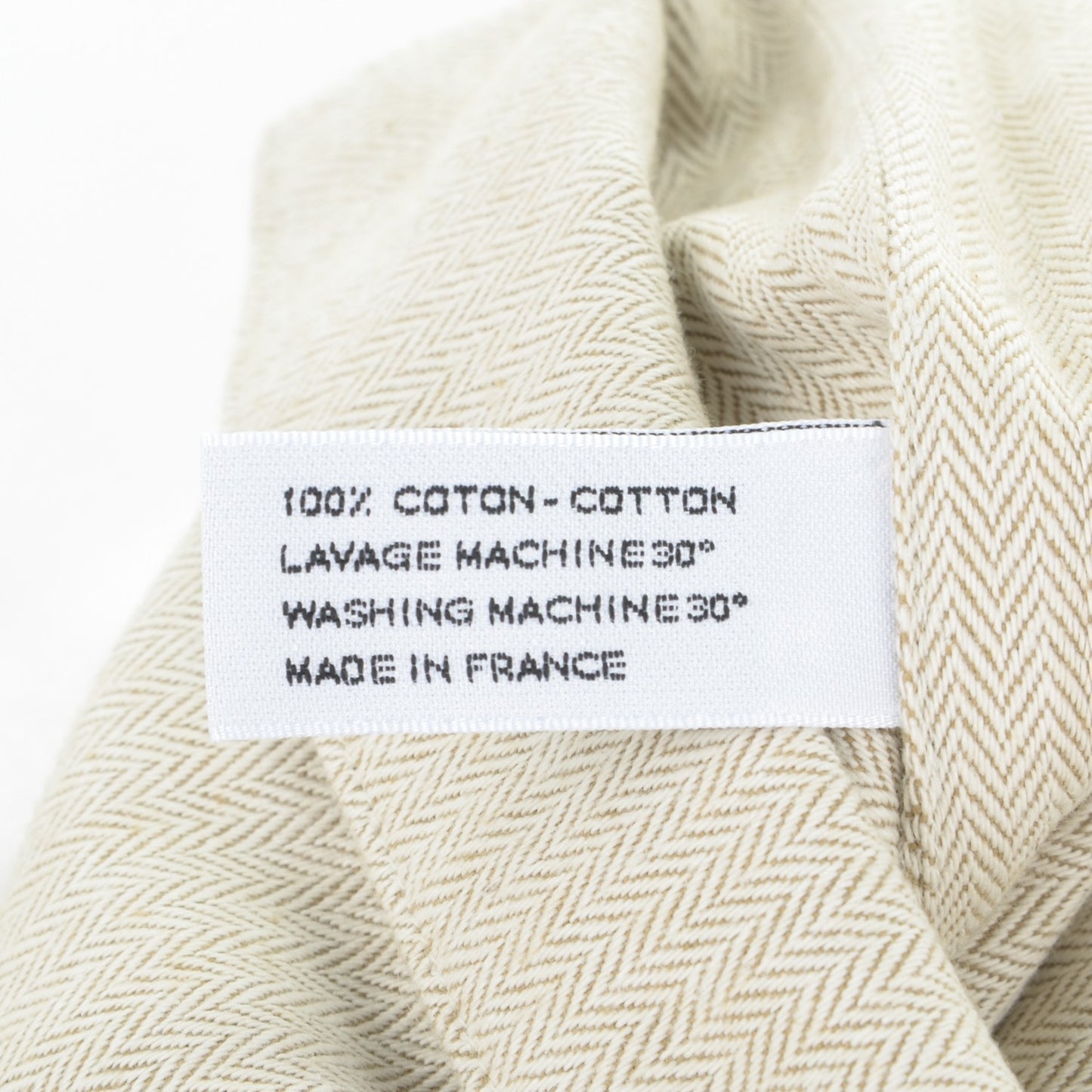 Natural Barenia Toile Grooming Bag