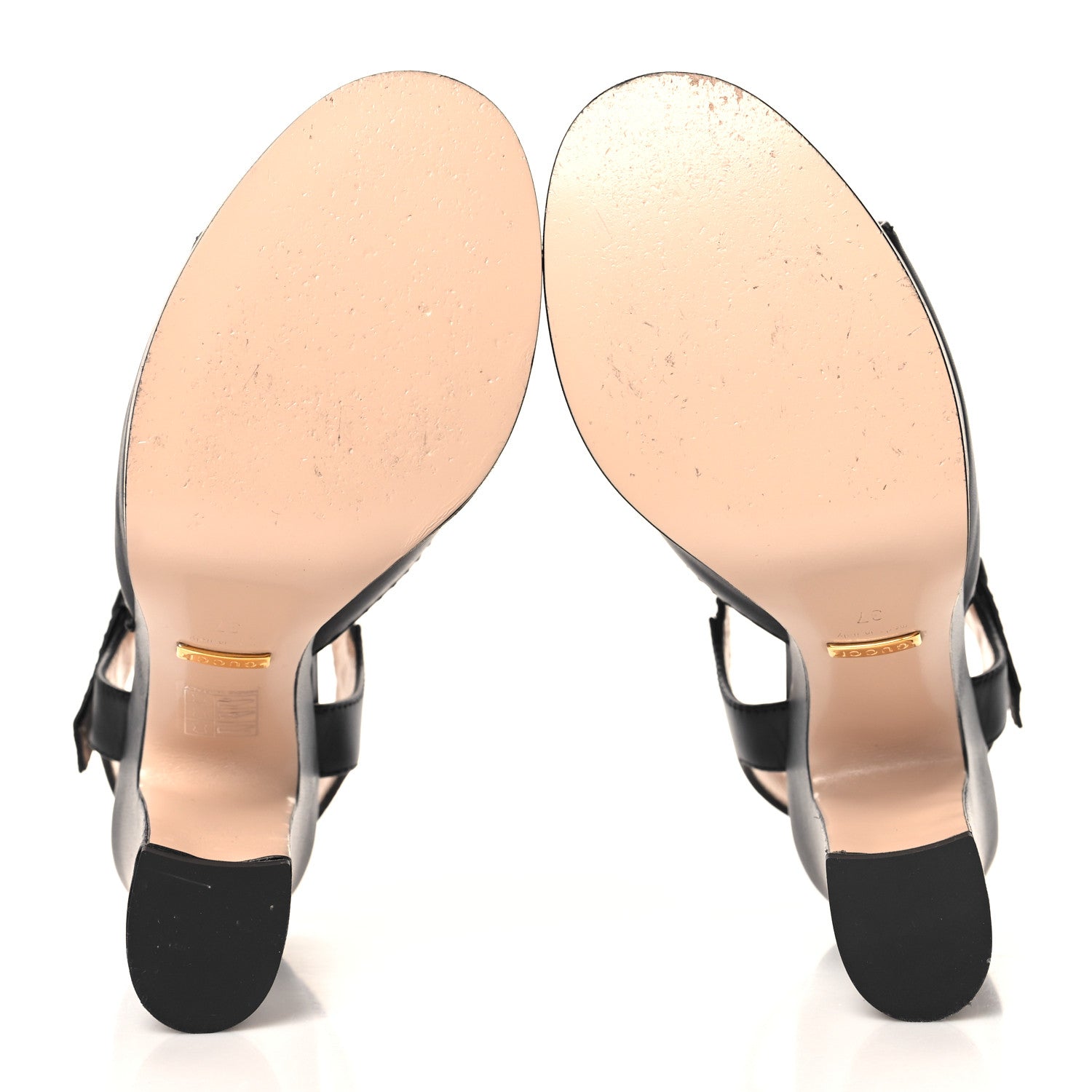 Gucci Nappa Charlotte Horsebit 40/135mm Platform Sandals 37 Black 6 of 9