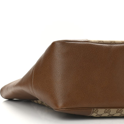 Gucci Monogram Medium Bree Zippered Tote Beige Tabacco 8 of 10