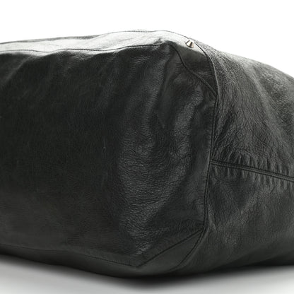 Balenciaga Agneau Classic Silver Hardware Courier XL Hobo Black 8 of 12