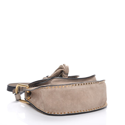 Chloe Suede Braided Small Hudson Shoulder Bag Motty Grey 4 of 7