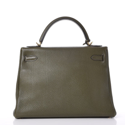 Hermes Togo Kelly Retourne 32 Vert Olive 5 of 31