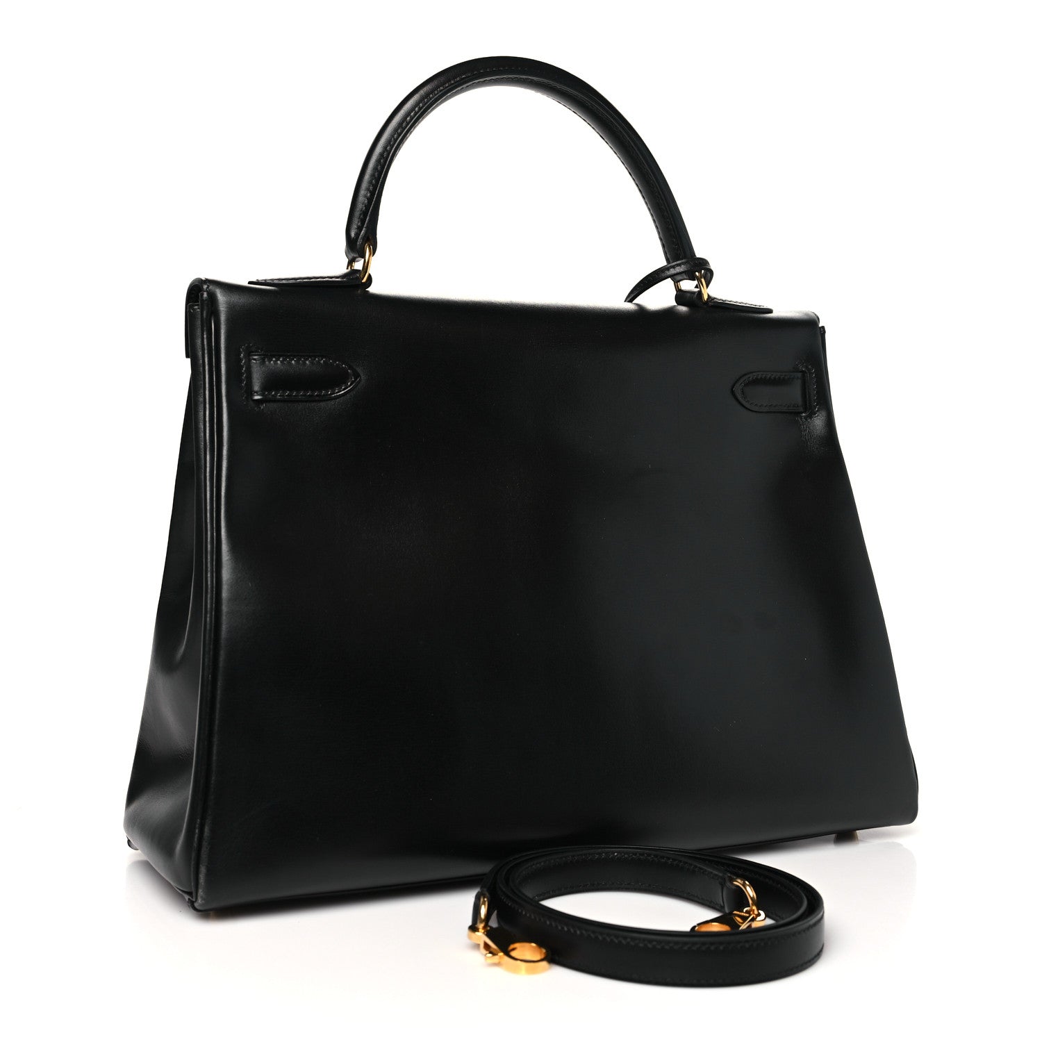 Hermes Box Kelly Retourne 32 Black Black 3 of 12