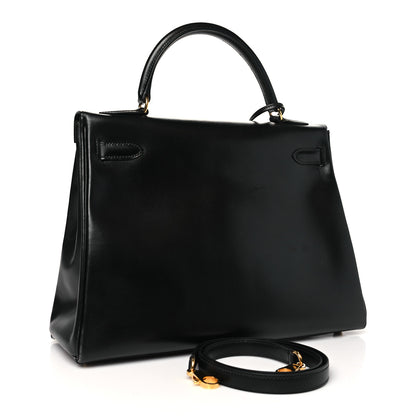 Hermes Box Kelly Retourne 32 Black Black 3 of 12