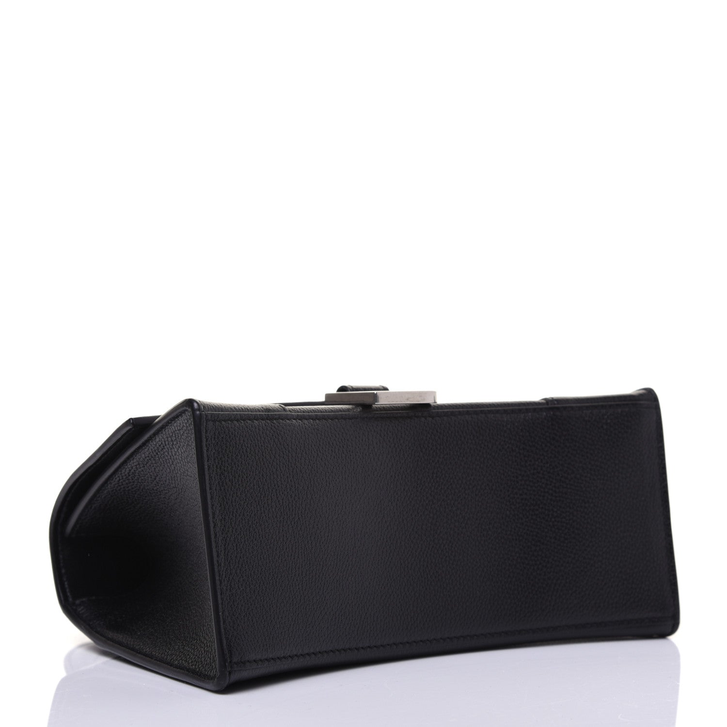 Balenciaga Grained Calfskin Small Hourglass Top Handle Bag Black 4 of 17