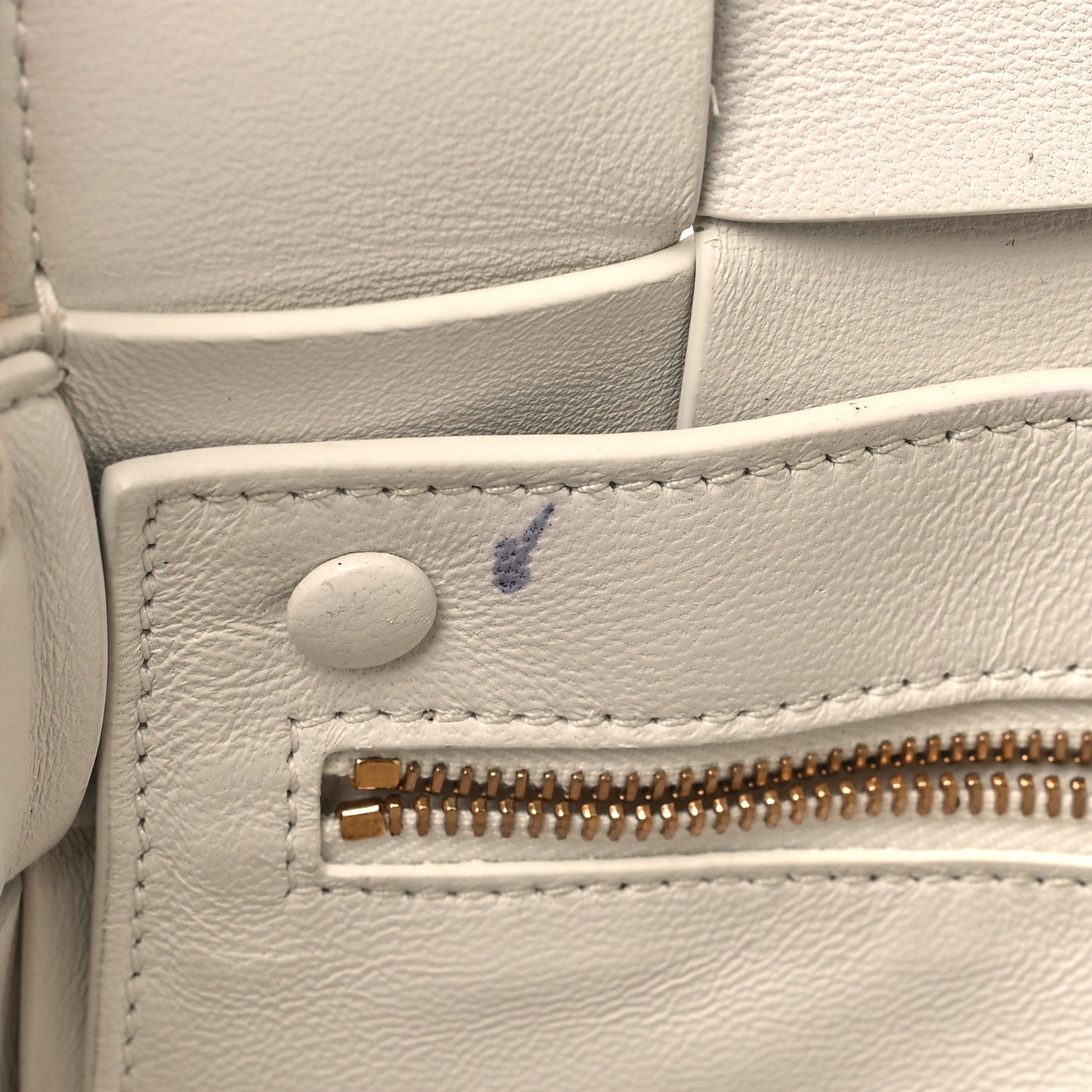 Patent Maxi Intrecciato Cassette Crossbody Bag White
